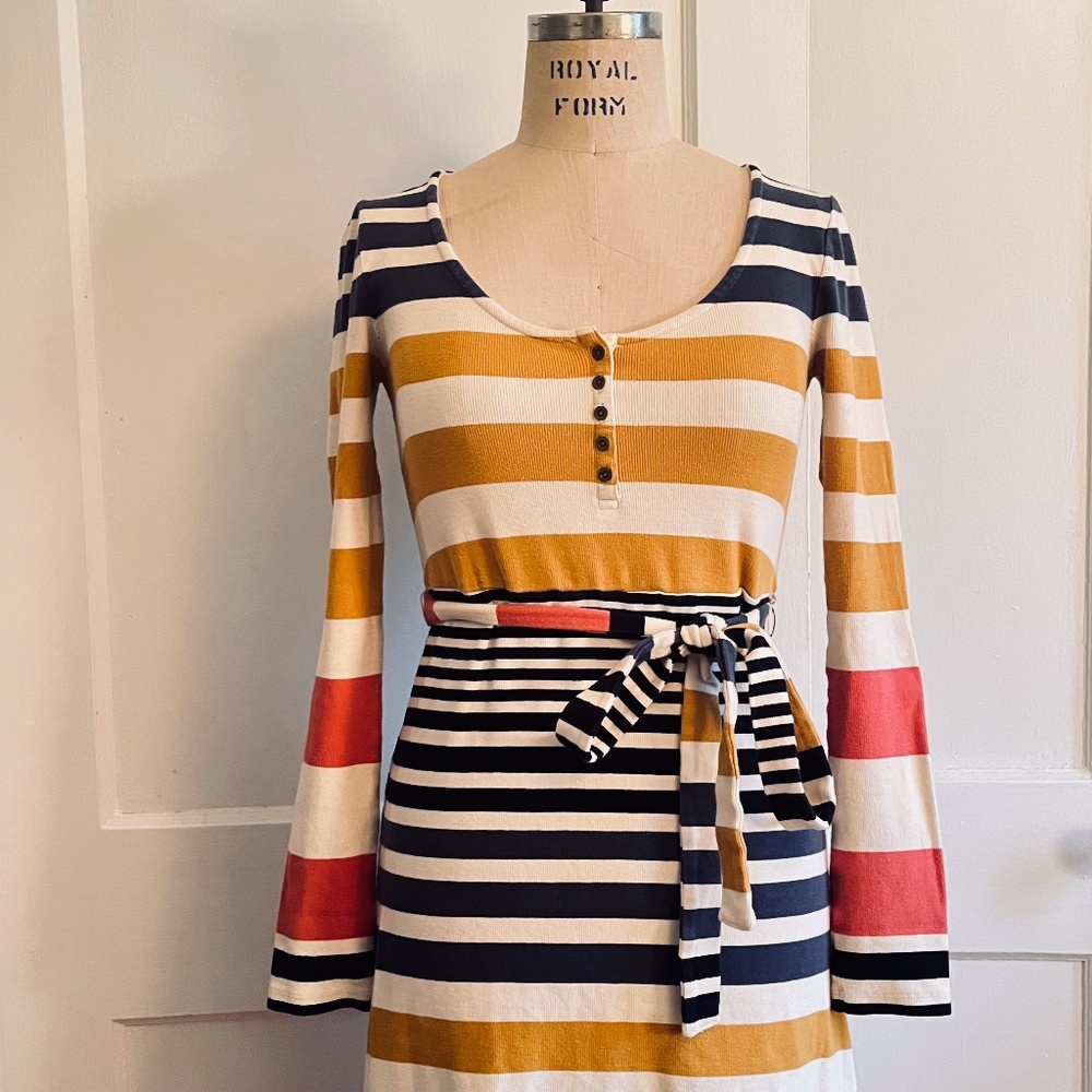 Anthropologie Saturday Sunday Riley Striped Dress - Small